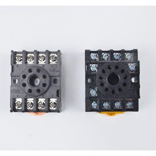 PF083A/PF083 relay base socket universal base 8 feets AH3 AH2 ASY ST3P DH48S DH48J MK-3P JS14S JQX JTX-3C PF113A 11 feets