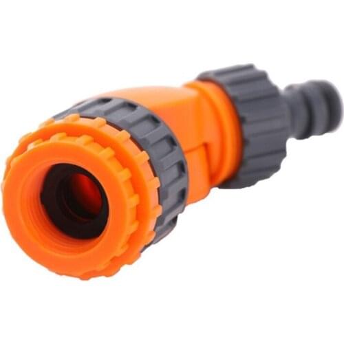 066E Black+Orange Gardening Watering Garden Quick Water Gun Quick Connection Hose End Adapters Garden Hose Faucet Adapter