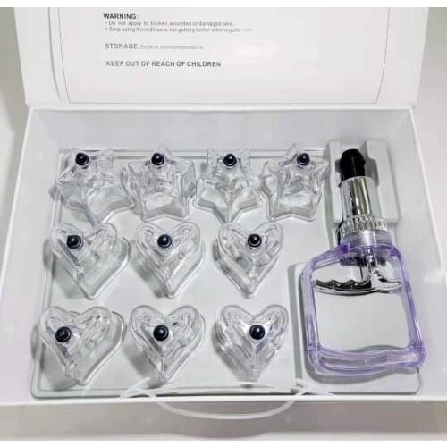 10 Pieces Love-star Shape Cupping Cups Set Suction Cups Jar Set Plastic Vacuum Suction Therapy Cupping Set Cans for Massage