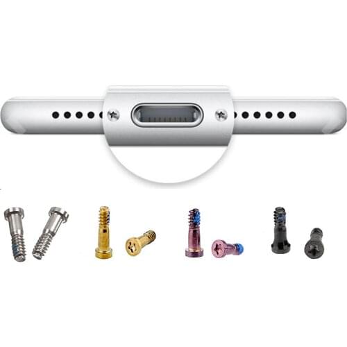 10x Bottom Dock Screws Compatible with iPhone X 8 8 Plus 7 7 Plus 6S 6S Plus 6 6 Plus 5S 5