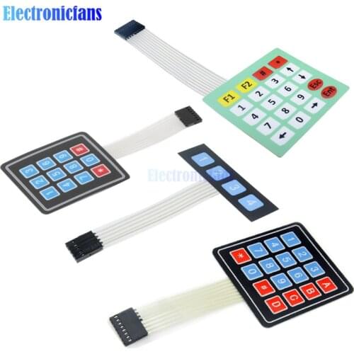 1 x 4 4*4 Matrix Array Matrix keyboard 4 12 16 20 Key 1x4 3x4 4x4 4*5 Membrane Switch Keypad for arduino smart car