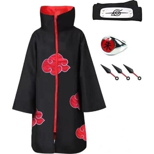 2021 4 pcs Tobi Cosplay Costume for Boys Obito mask Carnival Halloween Costume for Kids Adult