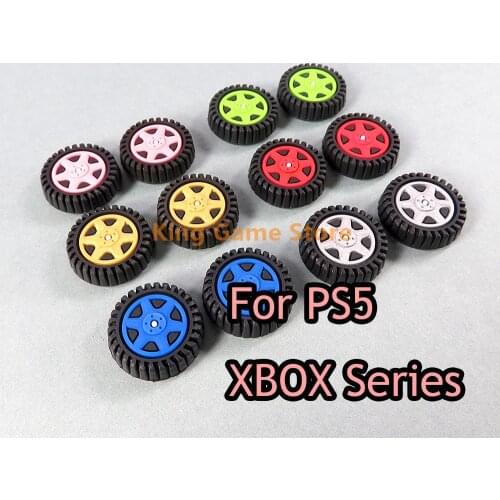 30pcs/lot Car Wheel Tyre Thumbstick Joystick Cover Replace For Sony PS5 PS4 Xbox One Xbox Series Switch Pro Thumb Stick Grip Cap