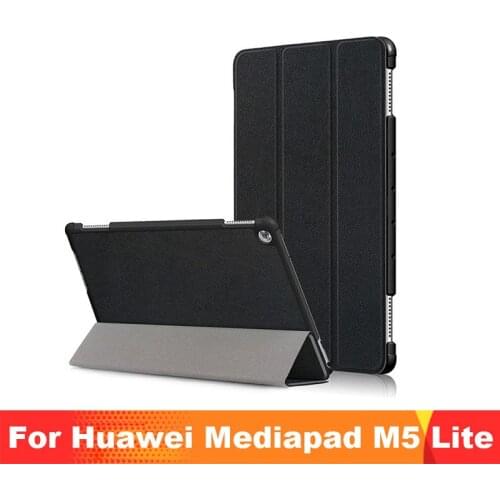Case for Huawei MediaPad M5 Lite 10 BAH2-W19/L09/W09 Ultra Slim Pu Leather Smart Stand Cover for Media Pad M5 Lite 10.1" Case