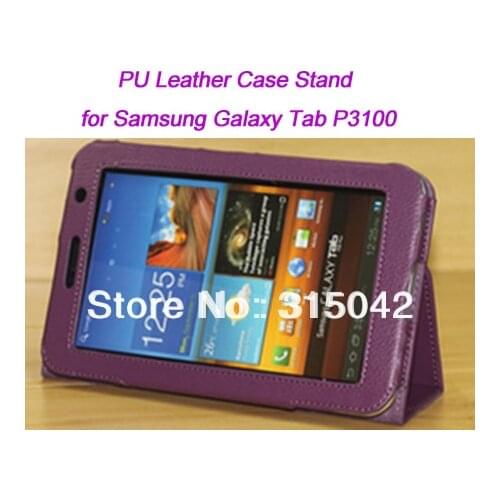 PU leather Cover Case for samsung galaxy tab 2 7.0 P3100 tablet, 7 inch tablet stand case for samsung tab2 P3110 7.0" bag shell