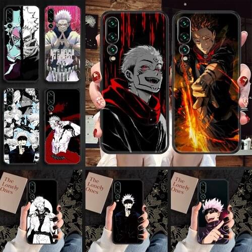Jujutsu kaisen Gojou satoru Phone case For Huawei P Mate P10 P20 P30 P40 10 20 Smart Z Pro Lite 2019 black painting cover trend
