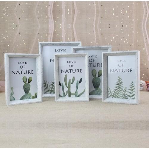 Solid wood photo Frame pendulum wooden picture frame thickened Photo frame 6 inch 7 inch 8 inch photo frame home decor