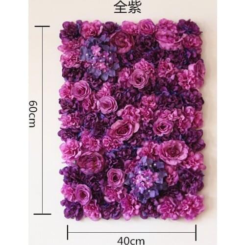 60x40 cm Artificial flower wall background Wedding props supplies Wall decoration Arches silk flower Rose peony Window studio