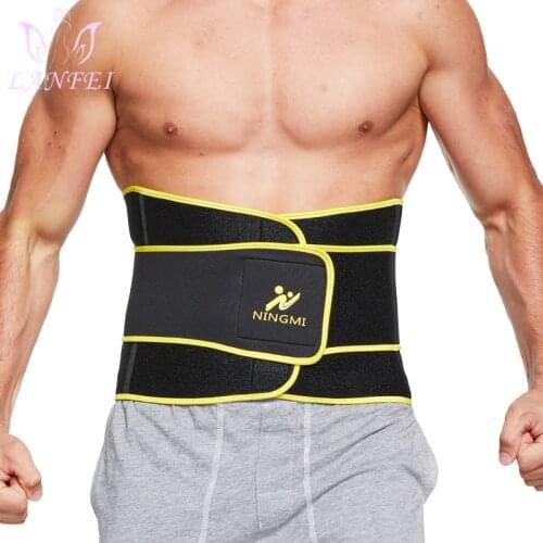 LANFEI Sport Home Fitness Corset Men Waist Trainer Slimming Belt Weighi Loss Neoprene Thermal Sweat Strap Body Shapers Underwear