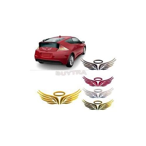 1 pcs 3D Angel Wings Car Window Bumper Body Badge Emblem Sticker Decal 16x5.5cm