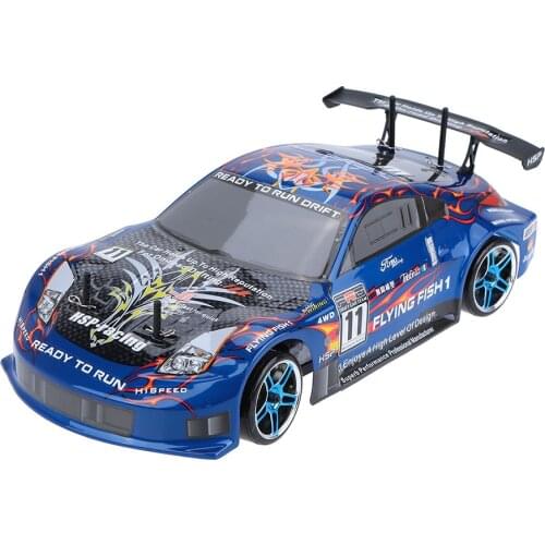 New Original HSP 94123 2.4Ghz Eletronic Powered Brushless ESC 1/10 Flying Fish On-road 4WD RC Drift Car with 12307 Body RTR