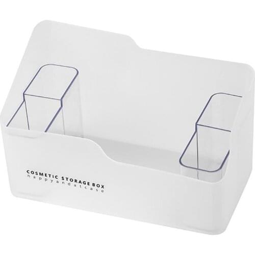 Cosmetic Organizer Plastic Box Makeup Brush Holder For Bathroom Dresser Bedroom Durable Makeup Organizers Storage Tray