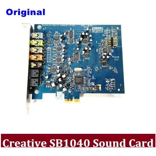 Original disassemble,For Creative SB1040 Sound Blaster X-Fi Xtreme Audio PCI-E Sound Card,100% working good