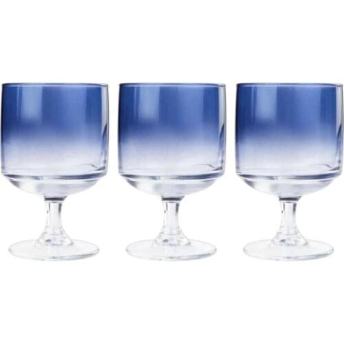 GREAT Emsan Firuze Blue Triple Tower Cup FREE SHIPPING FREE SHIPPING