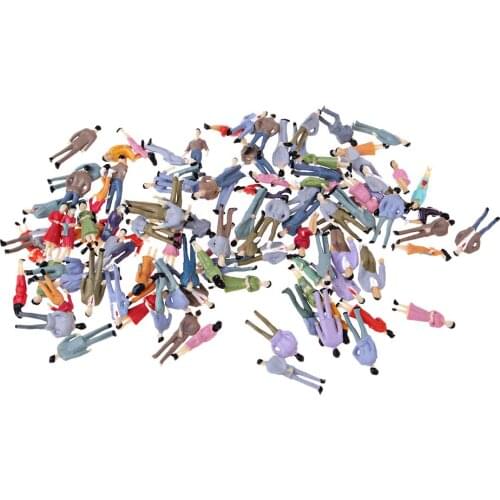 HO Plastic Painted People Action Figure 1/50 Scale for Street Layout Scene