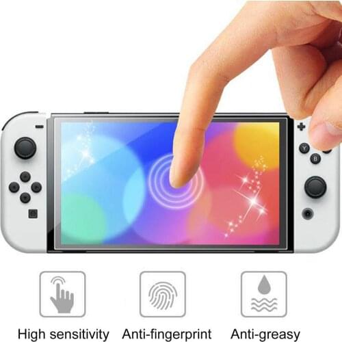 Anti-scratch Tempered Glass Screen Cover Film Tempered Glass Crack Resistant Screen Protector For Switch OLED