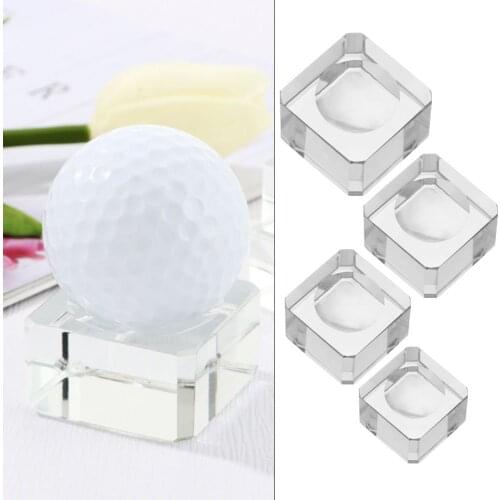 Transparent Square Glass For Ball Crystal Sphere Base Transparent Support Ball Display Stand Glass Holder