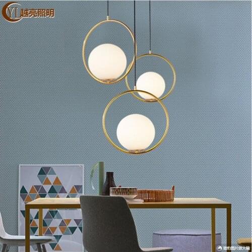 Nordic chandelier bedroom bedside lamp creative background wall chandelier porch chandelier simple light luxury restaurant lamp