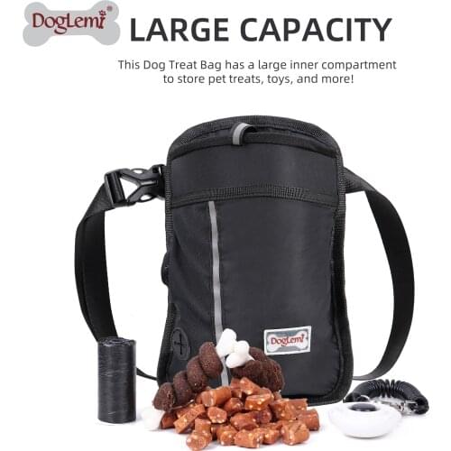 Dog Treat Training Pouch With Adjustable Waistband And Poop Bag Dispenser Holder Pet Carries Tote Bag pet snack package