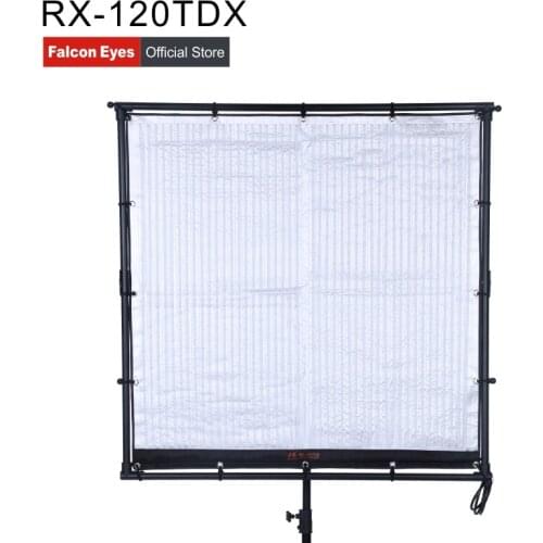 Falcon Eyes LED Studio Video Cloth Light 600W Bi-color Lamp RX-120TDX With Grid&Softbox For Movie/Youtube Photography Lighting