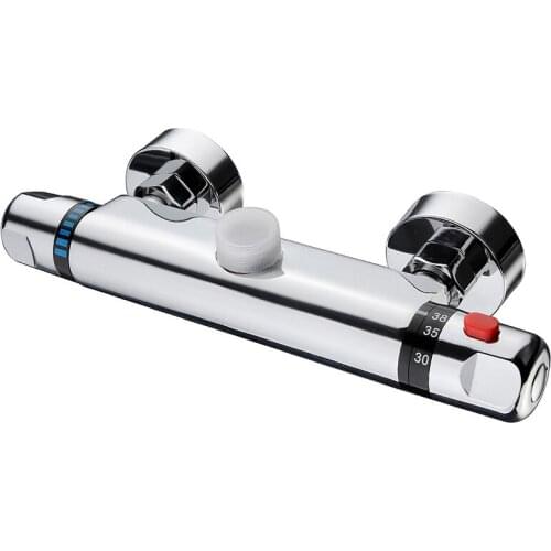 Thermostatic Shower Mixer Bar Valve Anti Scald Tap Constant Temperature Hot Cold Water Mixer Bathroom Accessory