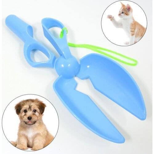Dog Poop Clamp Plastic Scissor Shape Portable Cat Poop Picker Pet Poop Shovel Poop Picker Dog Poop Cleaning Shovels