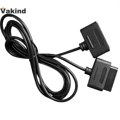 1 Pcs Extension Cable for Super Nintendo SNES Controller Compatible with Retro-Duo and FC Twin Black