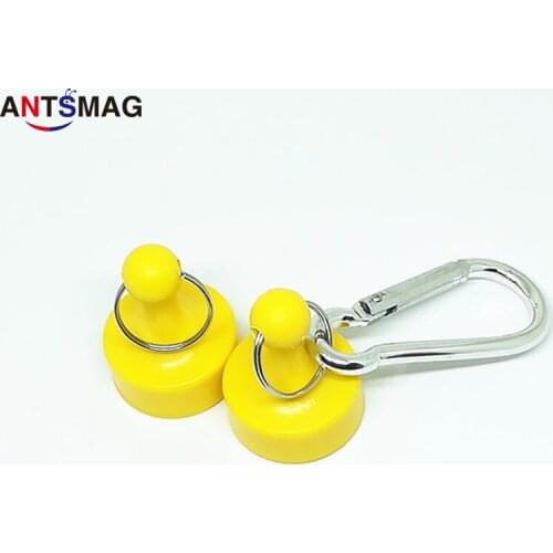 5 pcs Durable Magnetic Buckle Mountaineering Carabiner Multifunctional Carabiner 5 Color Practical Magnet Riding Portable