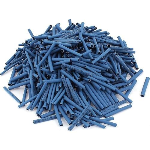 600Pcs 2mm/2.5mm/3mm 2:1 Heat Shrink Tube Sleeving Wrap Wire Kit Blue