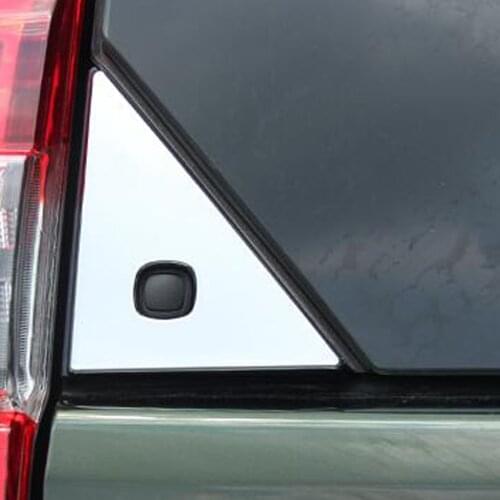 7PCS Chrome ABS Rear Window Trims For Toyota Land Cruiser Prado FJ 150 2010 2012 2013 2014 2015 2016 2017