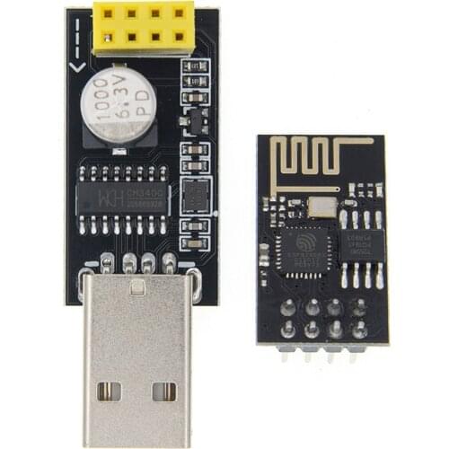 ESP01 Programmer Adapter UART GPIO0 ESP-01 Adaptater ESP8266 CH340G USB to ESP8266 Serial Wireless Wifi Developent Board Module