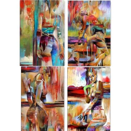 Full Square/round Drill 5D Diy Diamond Painting Abstract Sexy Body Couple Love 3D Diamond Embroidery Cross Stitch Home Decor