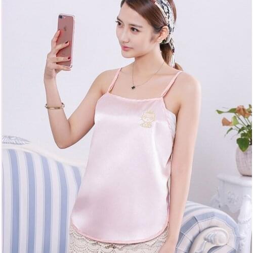 Женские шелковые майки Bigdajutu China At AliExpress