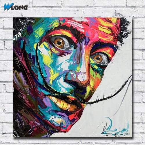 Home Decor Wall Art Salvador Dali Portrait Oil Painting On Canvas Picture Wall Paintings for Living Room Posters and Prints
