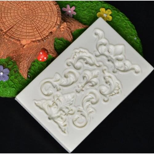 European Style Lace Shaped Silicone Retro Relief Cake Mold Baking Mold Sugar Craft Fondant Cake Tools Cake Decoration H392