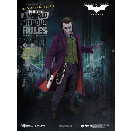 Beast kingdom DC Genuine Dark Knight Joker movable decoration model Collection garage kit Figure