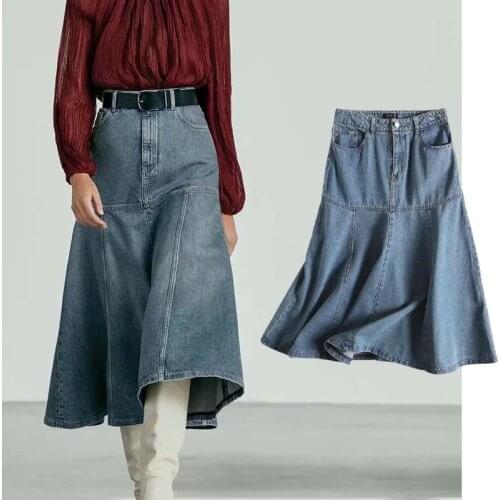 Klkxmyt Denim Skirts For Women