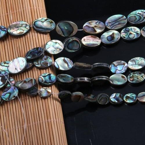 Round Abalone-shell Loose Beads Charms For DIY Necklace Bracelet Anklet Sewing Craft Jewelry Accessory