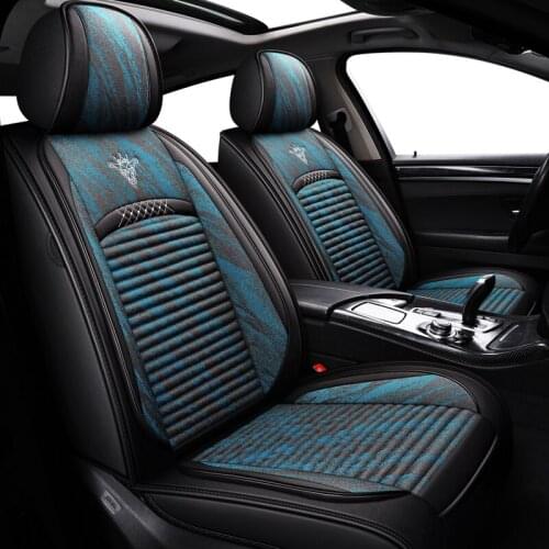 ZHOUSHENGLEE Linen Flax Car Seat Cover for Luxgen all models Luxgen 7 5 U5 SUV car accessories auto cushion protector seat cover