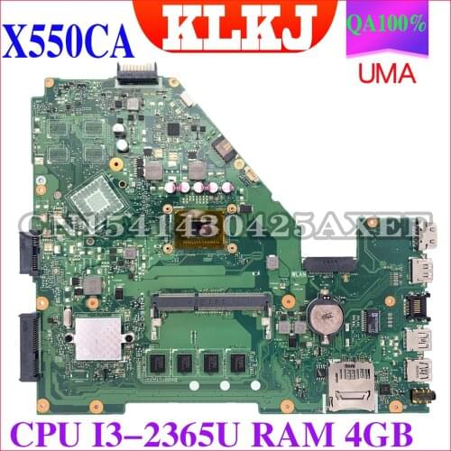 X550CC Laptop motherboard for ASUS X550CA X550CL R510C Y581C X550C original mainboard 4GB-RAM 13-2365U CPU UMA