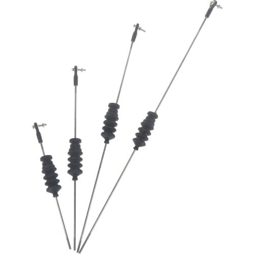 RC Model Boat Push Rod Kit Include M2 Rod End +Rubber Bellows Seals+M2 Pull Rod