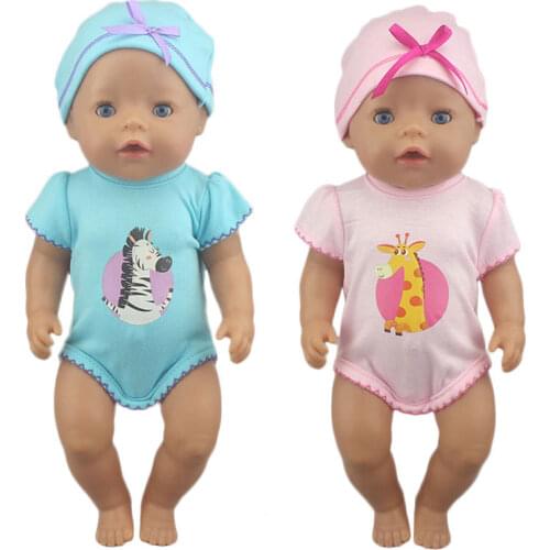 2020 New Cute animal clothes for baby doll clothes 18 Inch American OG girl Doll suit