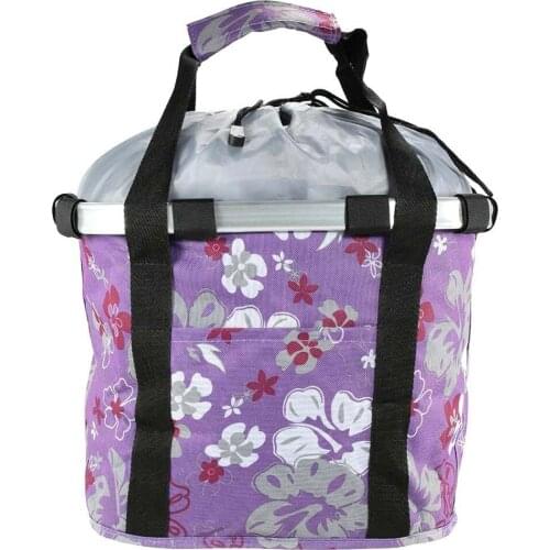 Cycling Bicycle Front Bag Basket Aluminum Alloy Frame Pet Front Carrier Outdoor WHShopping