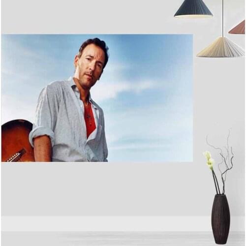 Custom Bruce Springsteen Posters Print Wall Picture FOR Living Room Decoration Silk Fabric Good Quality Wall Decor poster