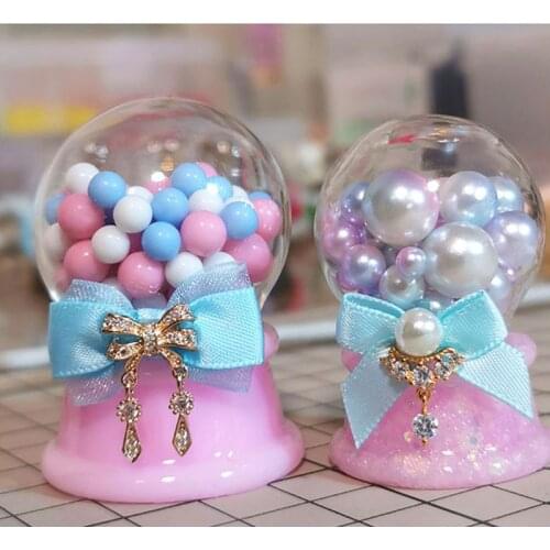 DIY Crystal Ball Glass Resin Mold Art Crafts Twirling Gumballs Machine Game Mold X7YC