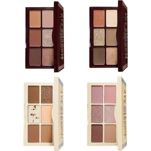 Chocolate 6-color Eyeshadow Cream Has A Fine Texture Waterproof Sweat-Proof Easy To Apply Long-lasting Eye Makeup