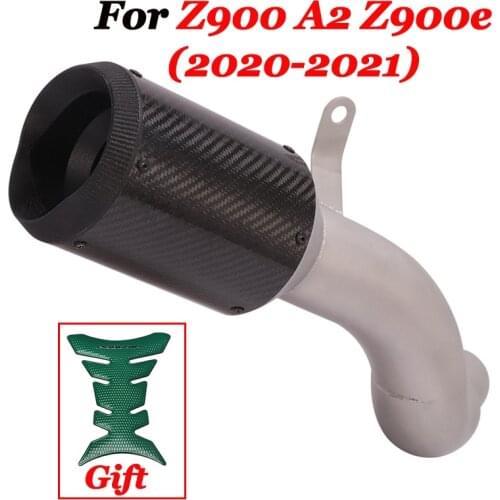 Slip On For Kawasaki Z900 A2 Z900e 2020 2021 Motorcycle Exhaust Muffler Escape Modiifed Mid Connection Link Pipe