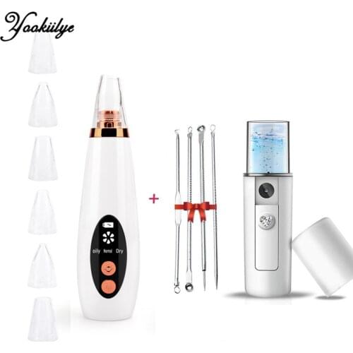 Blackhead Remover Vacuum Electric Nose Face T Zone Cleansing Acne Blackhead Black Spots Pore Cleaner Skin Care Treatment Set