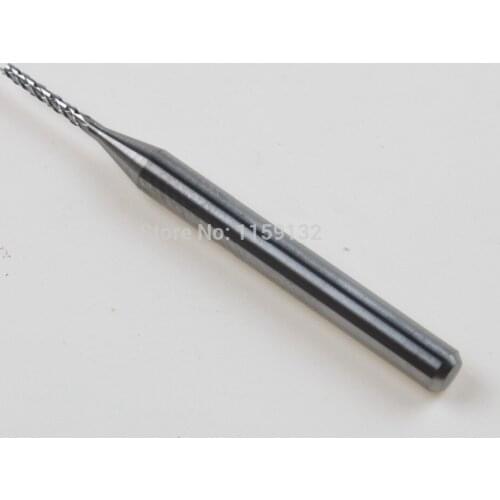 10pcs 3.175mm Carbide End Mill Engraving Bits CNC PCB Machinery 1.0mm Cutting Edge
