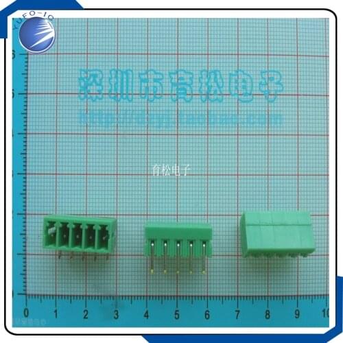 10PCS/LOT The curved needle socket KF2EDG3.81 5P connector spacing 3.81MM 300V8A 10